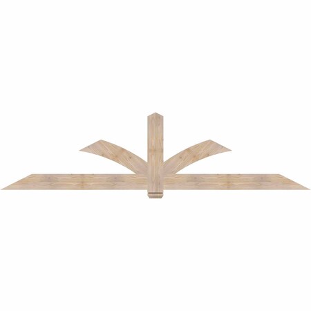 Ekena Millwork Redmond Smooth Timber Gable Bracket, Douglas Fir, 108"W x 27"H x 1 1/2"D x 5 1/2"F, 6/12 Pitch GBW108X27X0206RED00SDF